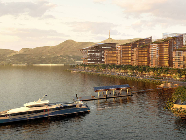 Portside Gardens represents a defining pivot in linking Port Moresby’s origins. Image: Architectus