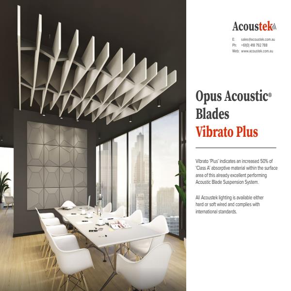 Acoustek Vibrato Plus® Spec Sheet